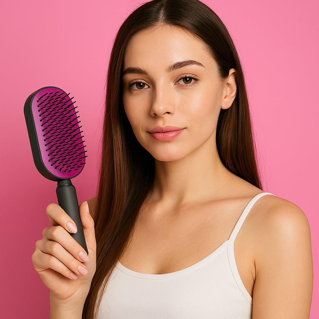 Self-Cleaning Hair Brush-1