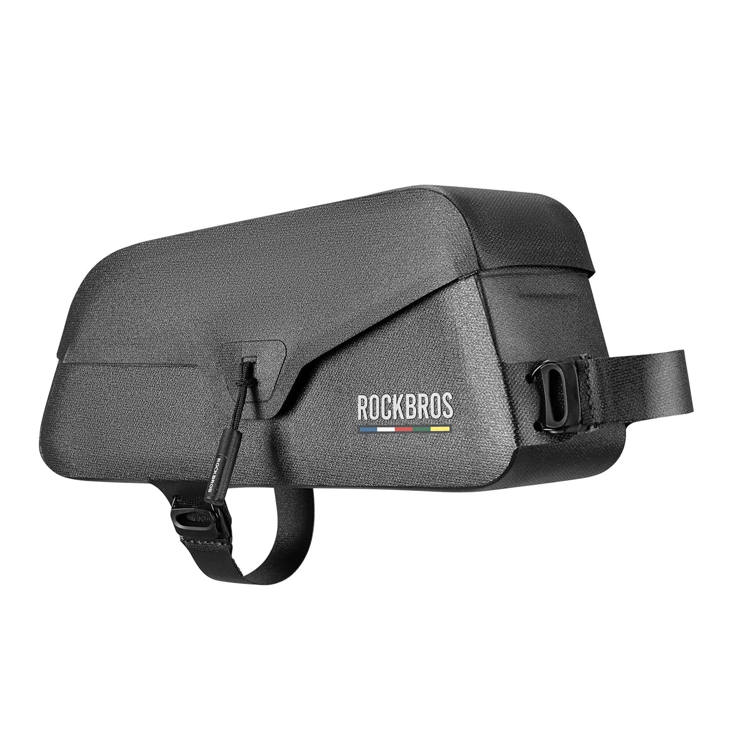 0.9L Magnetic Suction Bicycle Waterproof Nylon Pipe Tube Bag Black-0