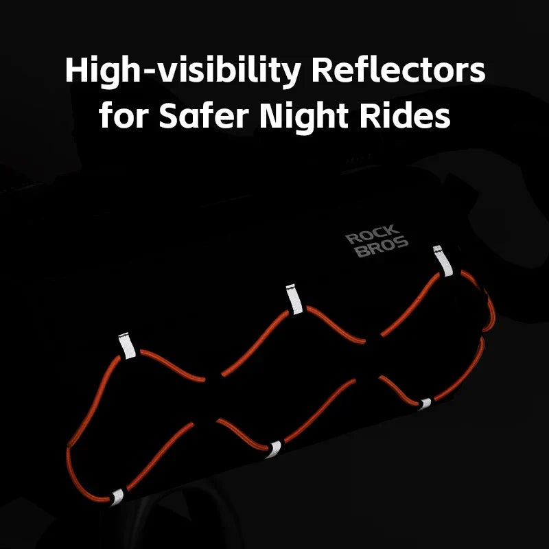 Waterproof Bicycle Tube Bag 2.2L Handlebar Storage Army Green-4